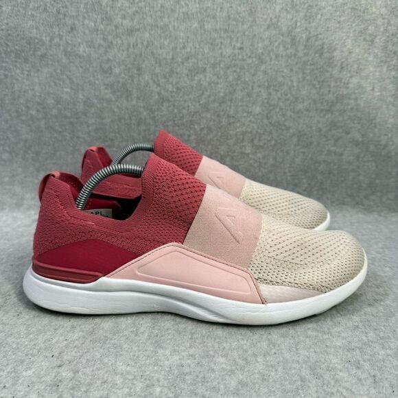 APL Womens Techloom Bliss Shoes Size 9 Pink Slip On Gym Running Sneakers 0320XC - Picture 4 of 9